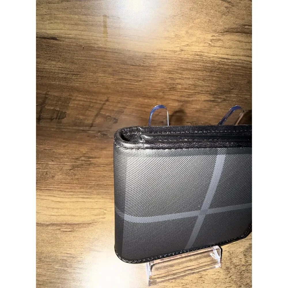 Burberry Charcoal London Check Bifold Wallet